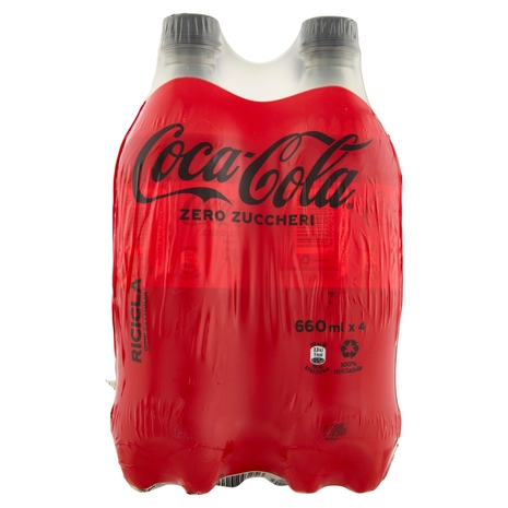 COCA-COLA Zero Zuccheri PET 4 x 660 ml