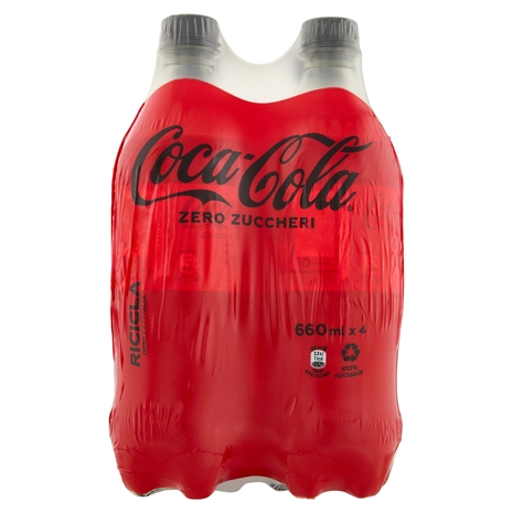 COCA-COLA Zero Zuccheri PET 4 x 660 ml