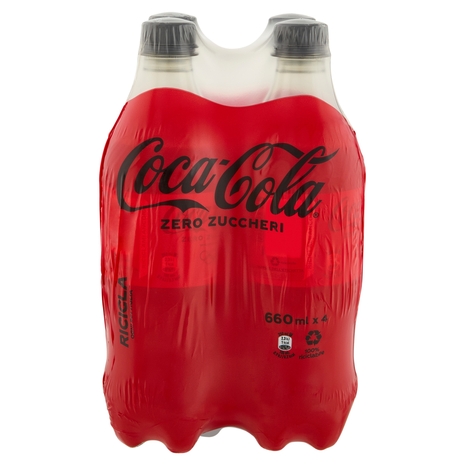 COCA-COLA Zero Zuccheri PET 4 x 660 ml
