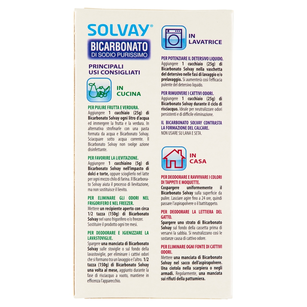 Solvay Bicarbonato di Sodio Purissimo 1000 g