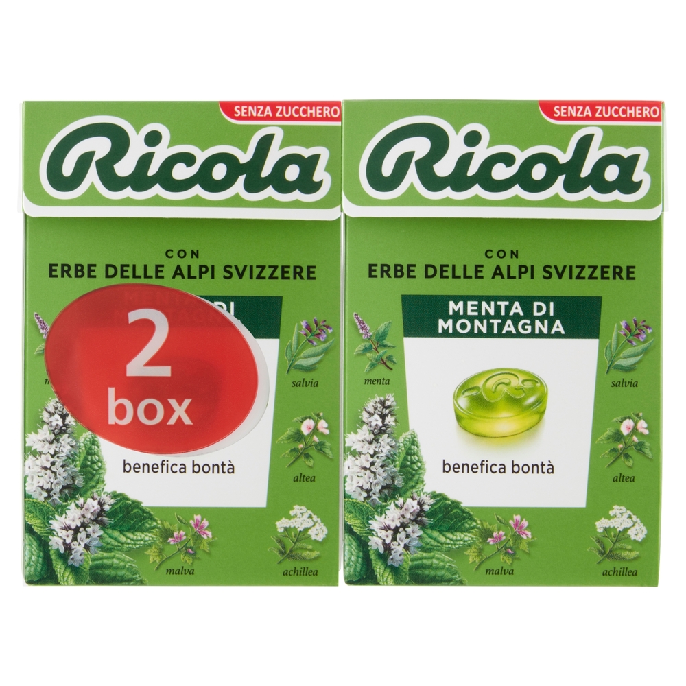 Ricola Menta di Montagna 2 x 50 g