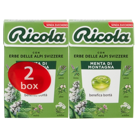 Ricola Menta di Montagna 2 x 50 g