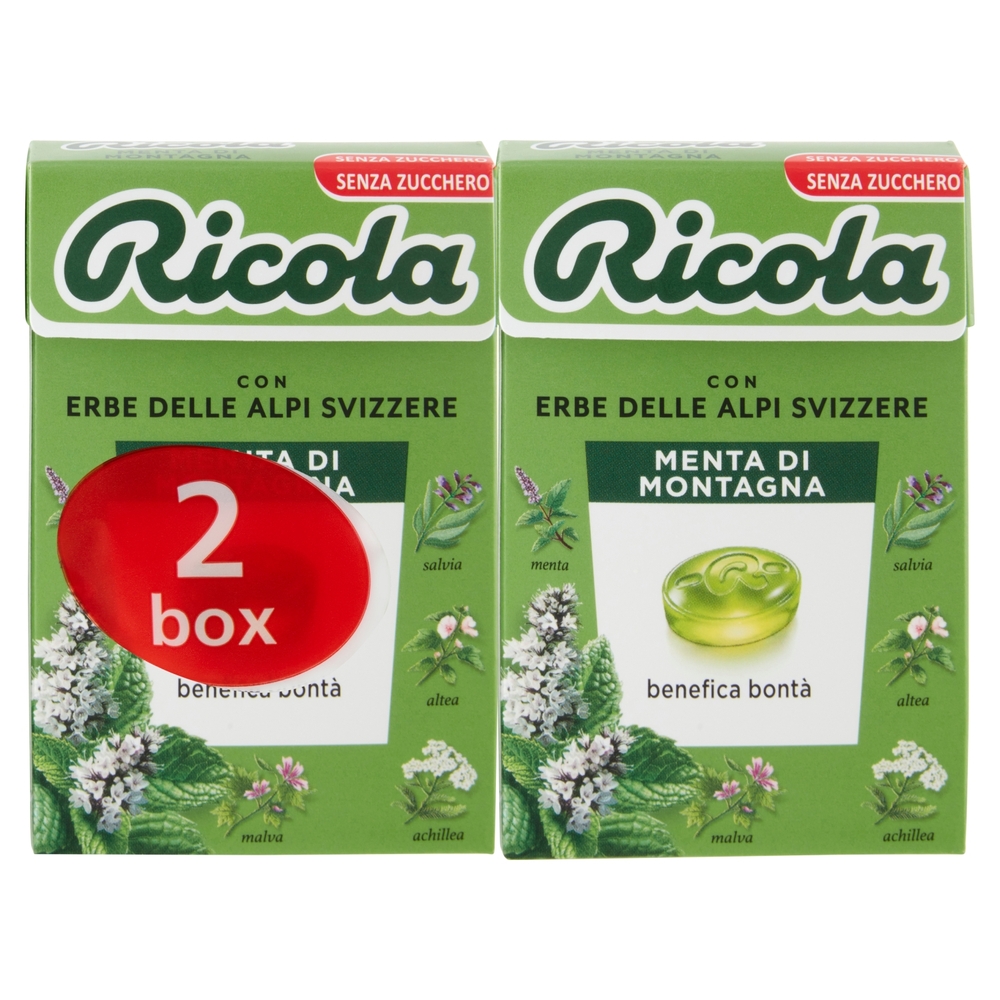 Ricola Menta di Montagna 2 x 50 g