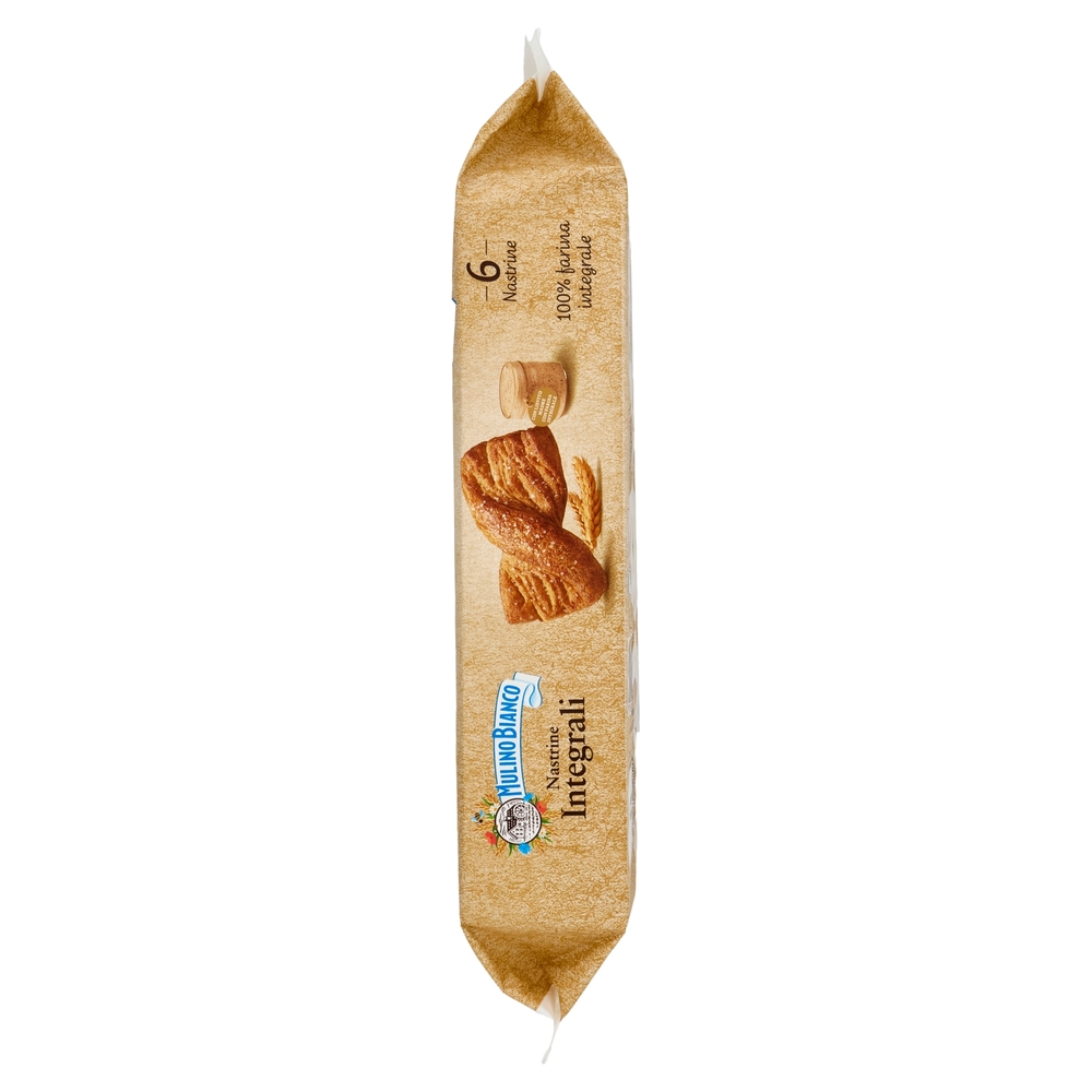 Mulino Bianco Nastrine Integrali Merenda 100% Farina Integrale 6 pezzi 240g