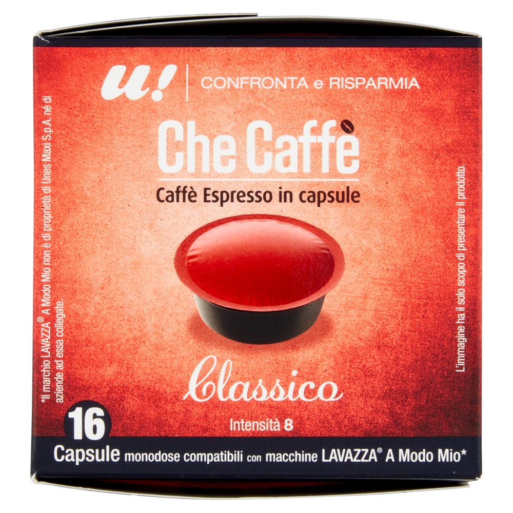 16 Capsule Che Caffè Classico Lavazza A Modo Mio U! Confronta e Risparmia