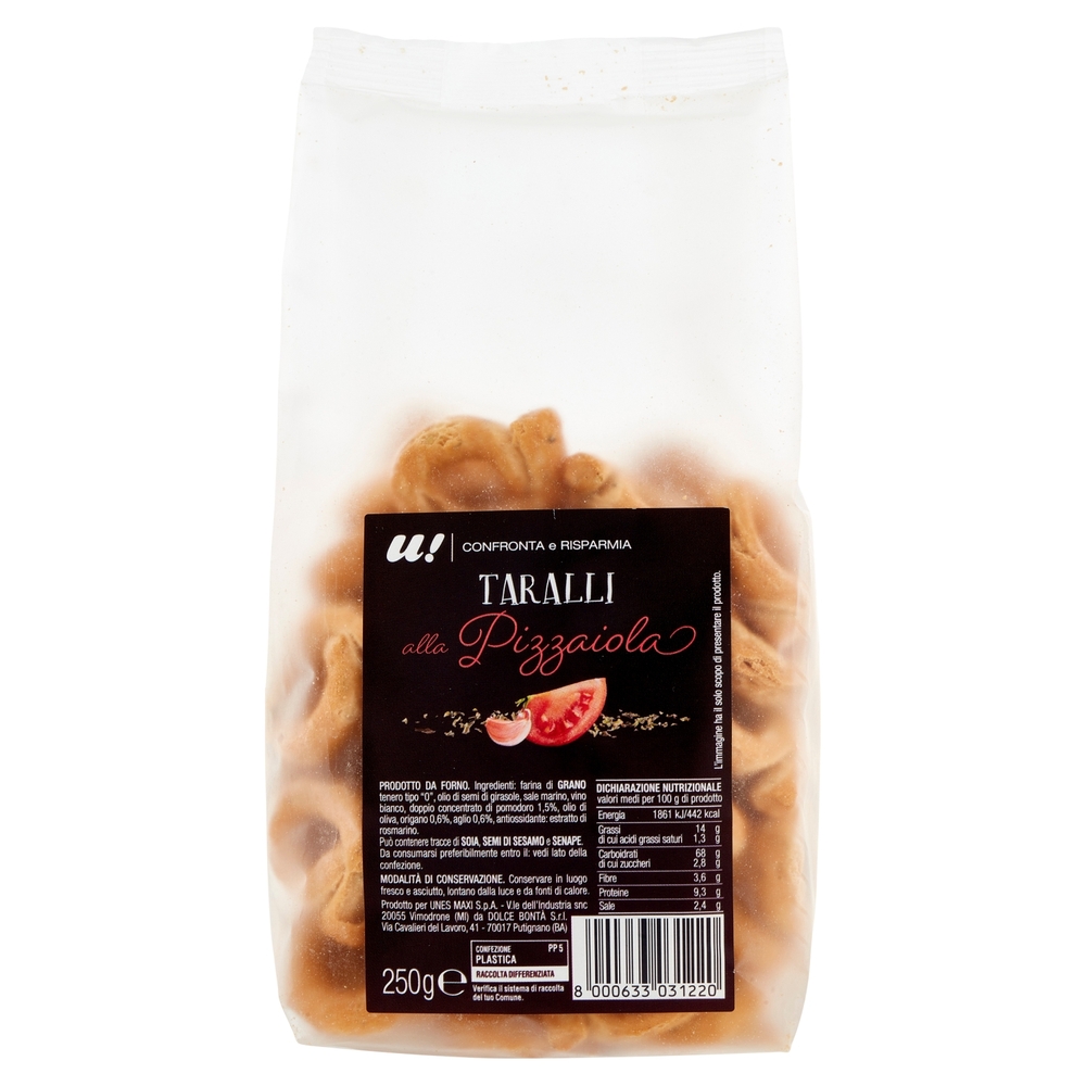 Taralli alla Pizzaiola U! Confronta e Risparmia