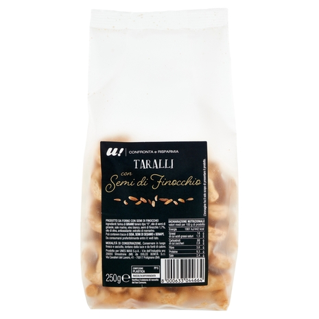 Taralli con Semi di Finocchio U! Confronta e Risparmia