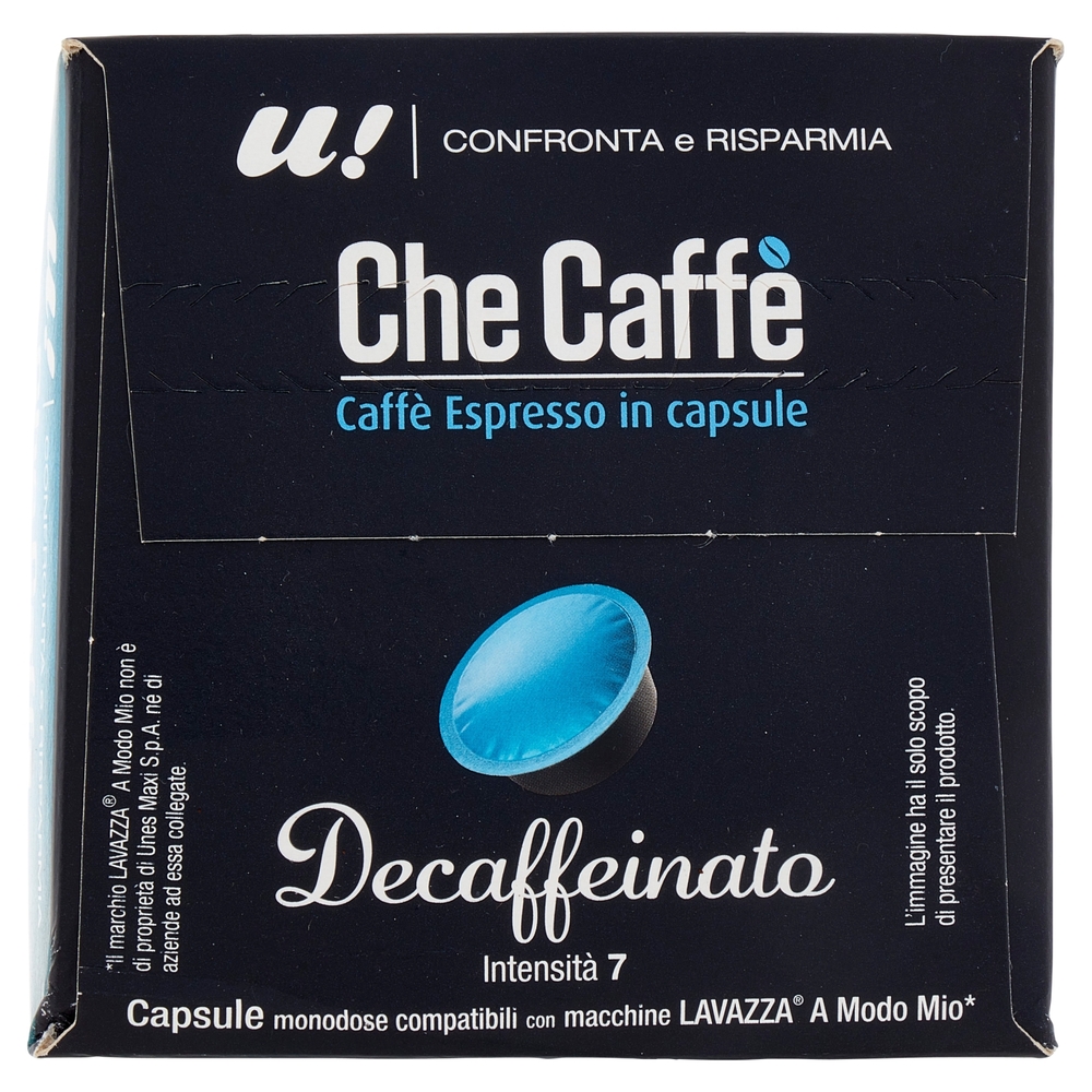 16 Capsule Che Caffè Decaffeinato Lavazza A Modo Mio U! Confronta e Risparmia
