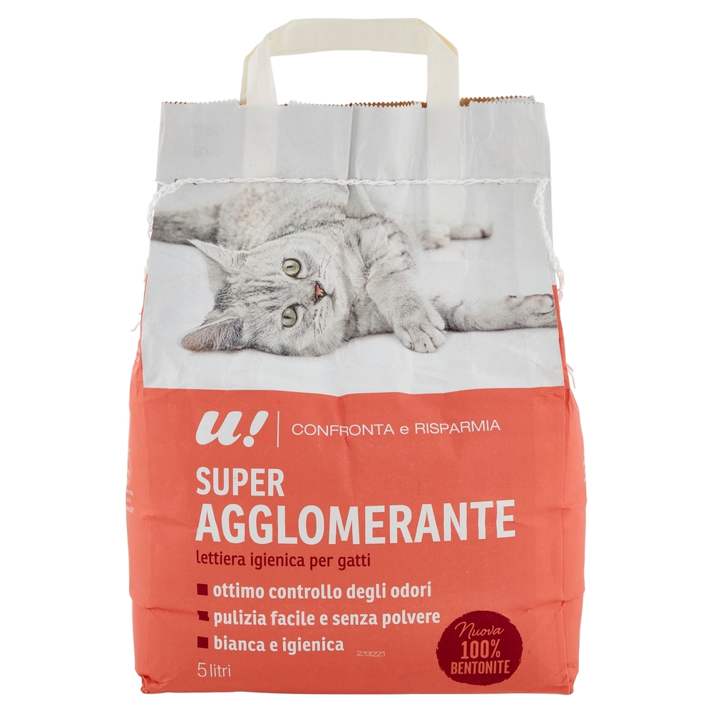 Lettiera Igienica per Gatti Super Agglomerante U! Confronta e Risparmia