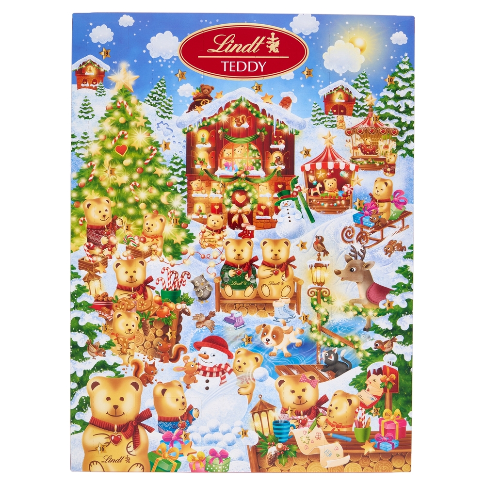 Lindt Calendario avvento Orsetto Natale 170 g