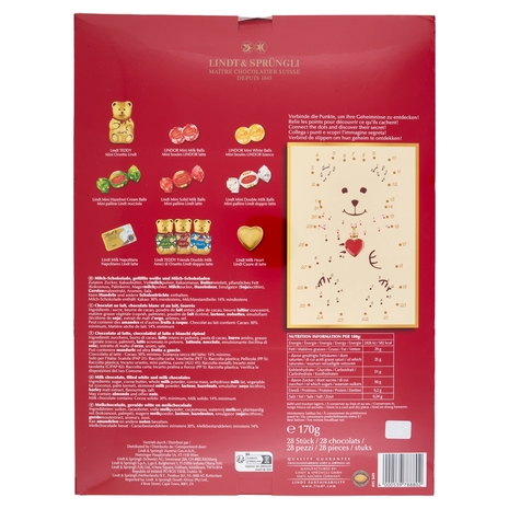 Lindt Calendario avvento Orsetto Natale 170 g