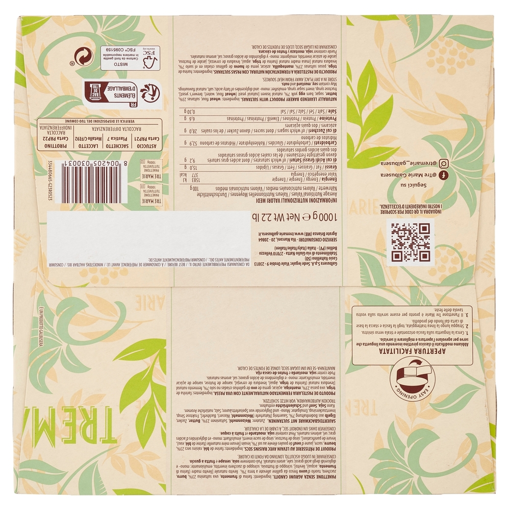 Tre Marie il Panettone Tuttuvetta Senza Canditi 1000 g