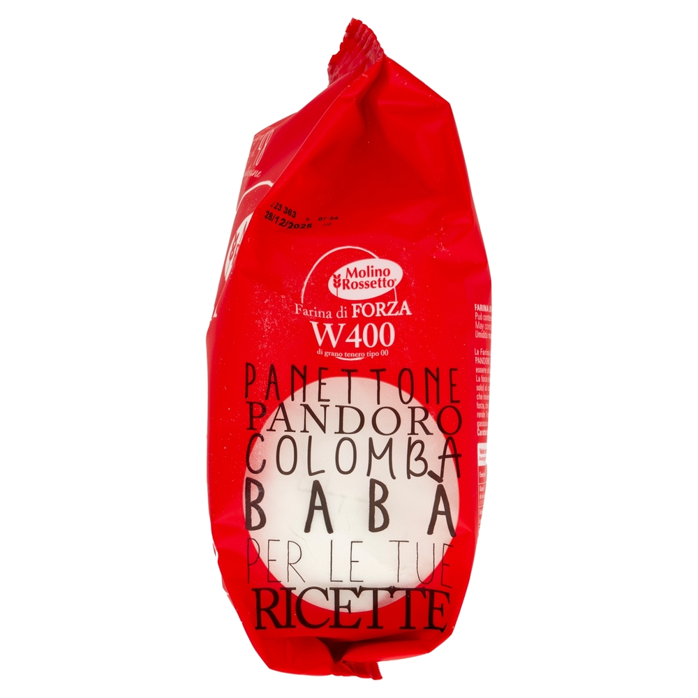 Molino Rossetto Farina di Forza W400 di grano tenero tipo 00 1 Kg
