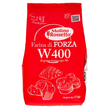 Molino Rossetto Farina di Forza W400 di grano tenero tipo 00 1 Kg
