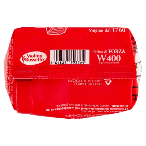 Molino Rossetto Farina di Forza W400 di grano tenero tipo 00 1 Kg