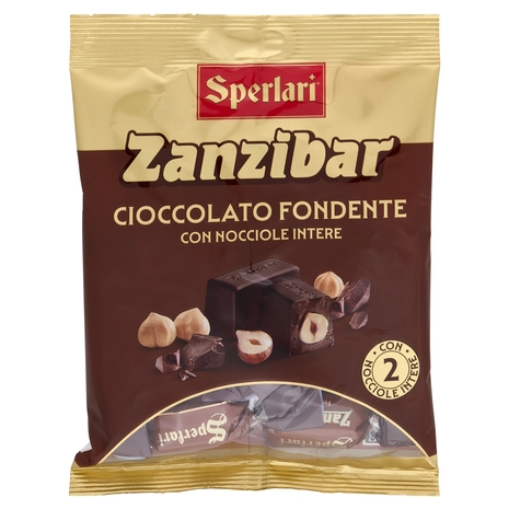 Sperlari Zanzibar Cioccolato Fondente con Nocciole Intere 117 g