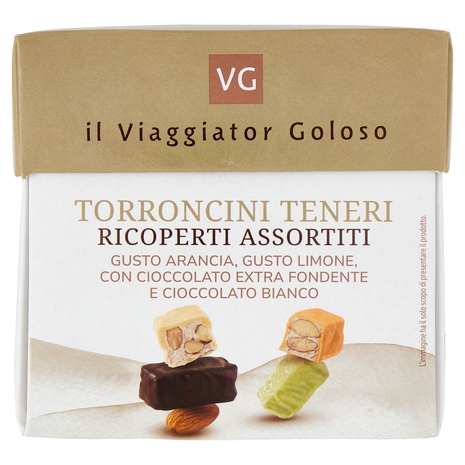 TORRONCINI TENERI RICOPERTI ASSORTITI il Viaggiator Goloso