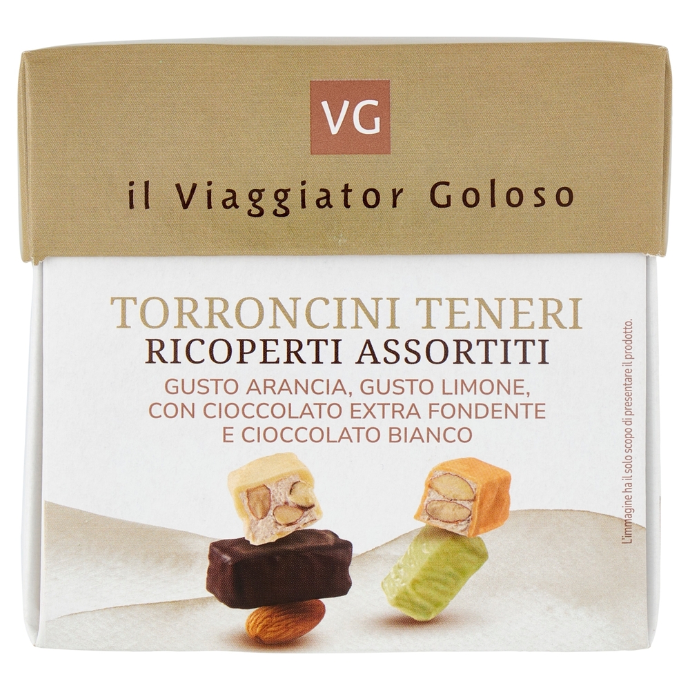 TORRONCINI TENERI RICOPERTI ASSORTITI il Viaggiator Goloso