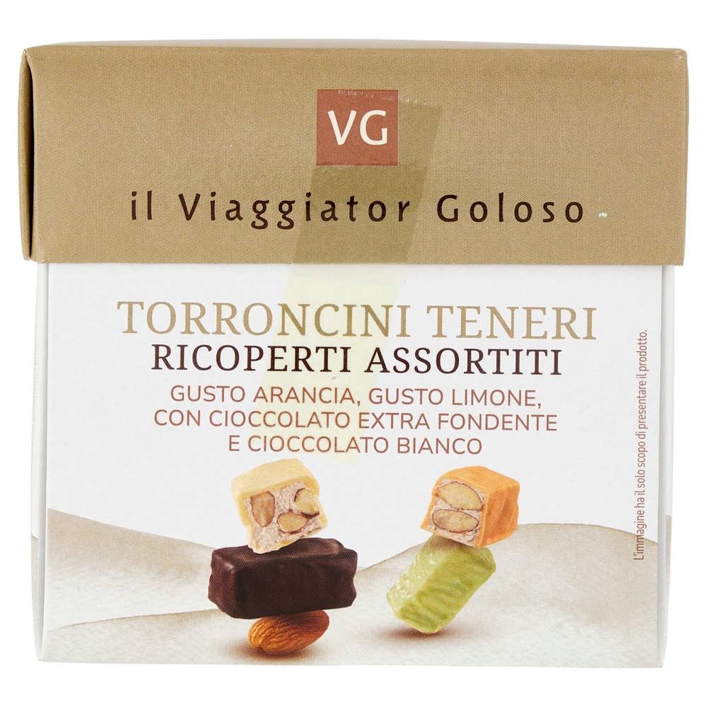 TORRONCINI TENERI RICOPERTI ASSORTITI il Viaggiator Goloso