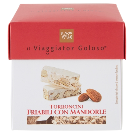 TORRONCINI FRIABILI CON MANDORLE il Viaggiator Goloso