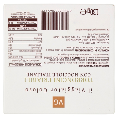 Torroncini Friabili con Nocciole Il Viaggiator Goloso