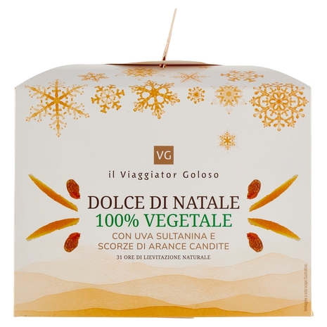 Dolce di Natale con Uvetta e Canditi 100% Vegetale Il Viaggiator Goloso