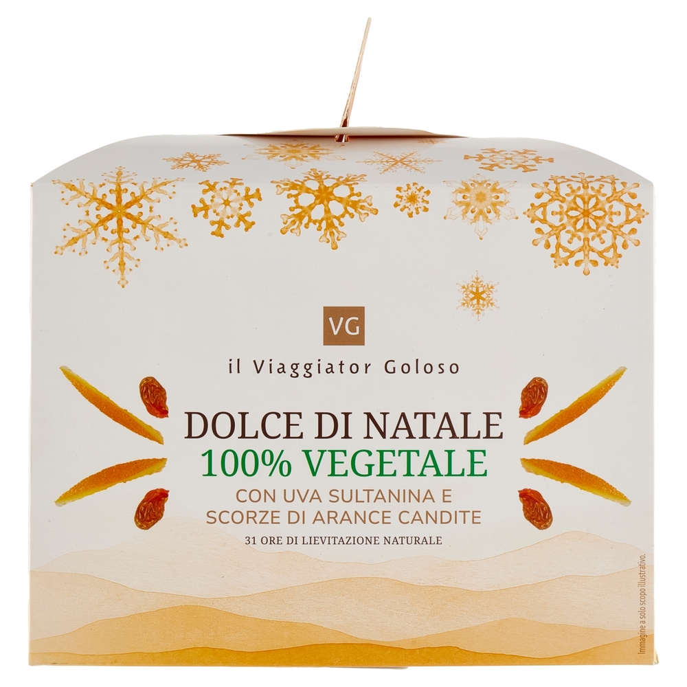 Dolce di Natale con Uvetta e Canditi 100% Vegetale Il Viaggiator Goloso