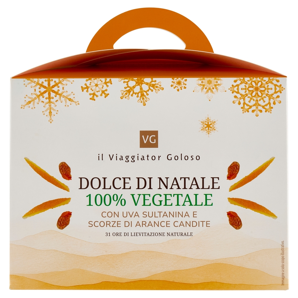 Dolce di Natale con Uvetta e Canditi 100% Vegetale Il Viaggiator Goloso