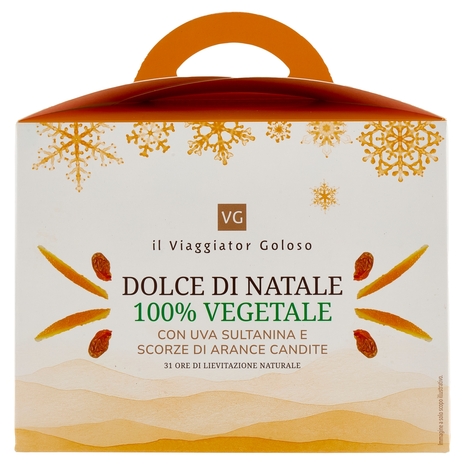 Dolce di Natale con Uvetta e Canditi 100% Vegetale Il Viaggiator Goloso