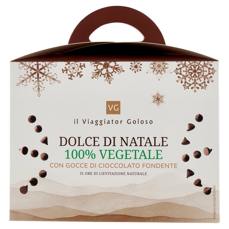 Dolce di Natale con Gocce di Cioccolato 100% Vegetale Il Viaggiator Goloso