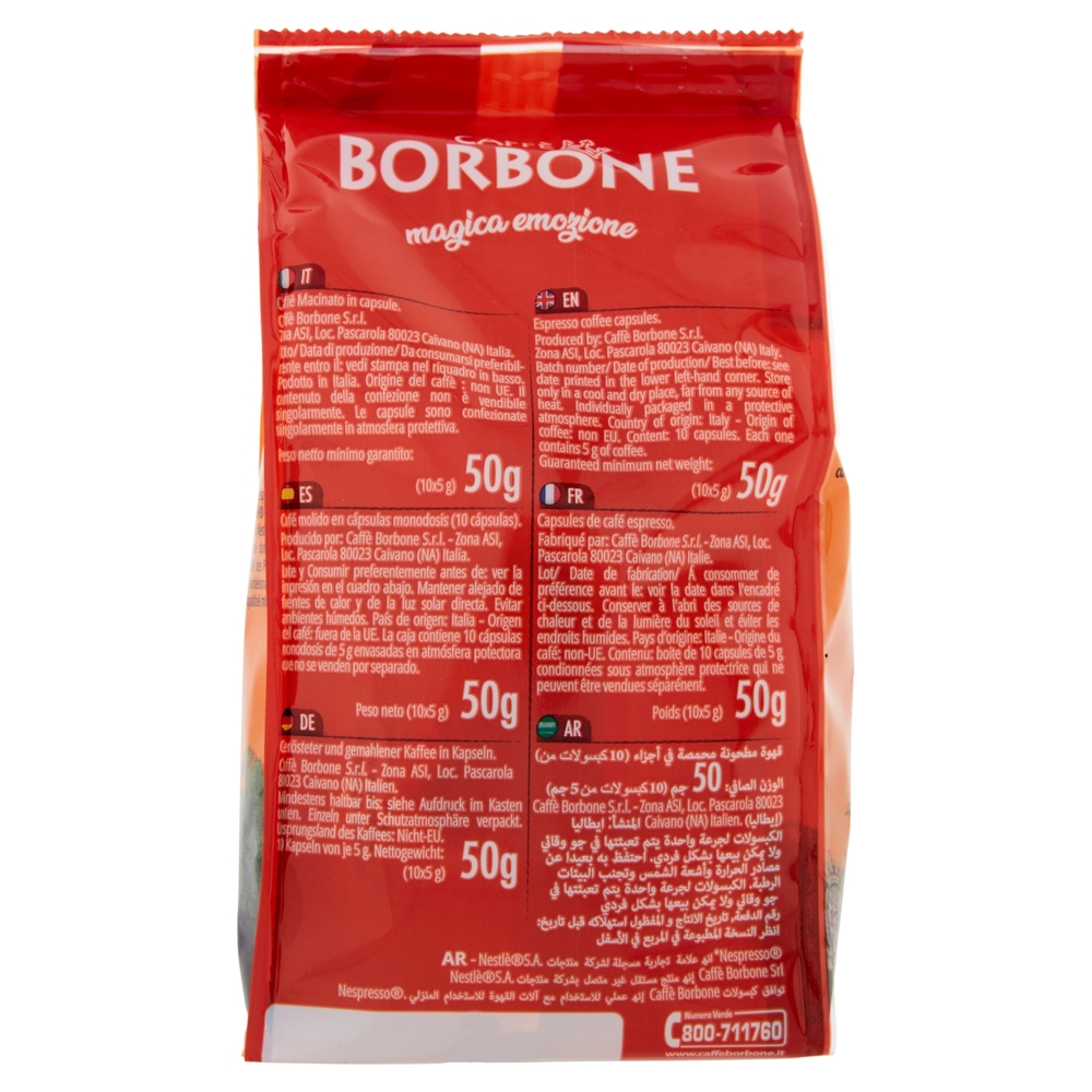 Caffè Borbone Miscela Nobile Capsule Compatibili Nespresso* 10 x 5 g