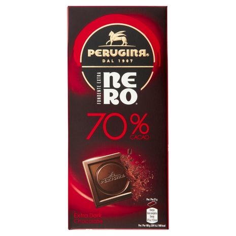 PERUGINA Nero Fondente Extra 70% Tavoletta Cioccolato Fondente 85g