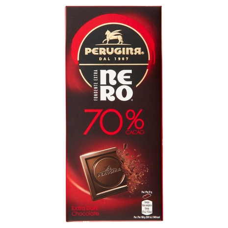 PERUGINA Nero Fondente Extra 70% Tavoletta Cioccolato Fondente 85g