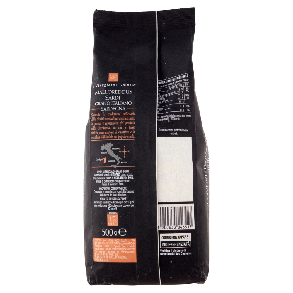 Malloreddus Sardi Il Viaggiator Goloso