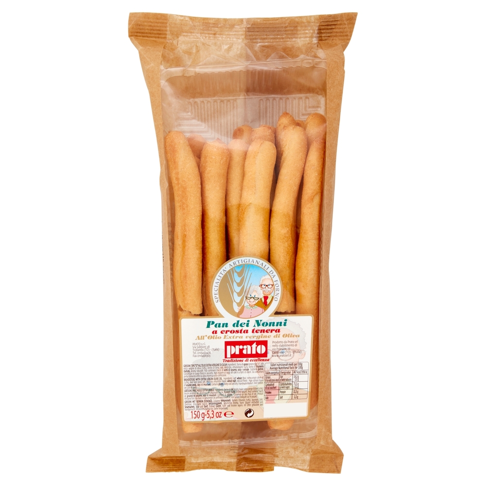 prato Pan dei Nonni a crosta tenera all'Olio Extra vergine di Oliva 150 g