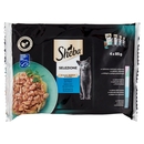 Sheba Selezione Cibo Umido Gatto in Salsa Selezione del Mare 4 x 85 g