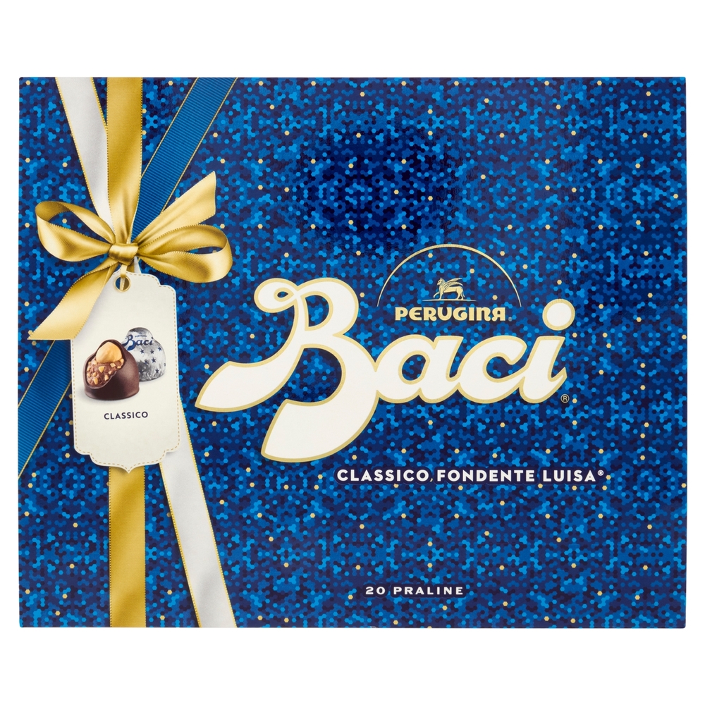 BACI PERUGINA Classico Cioccolatini ripieni al gianduia e nocciola intera Scatola Maiolica 250g