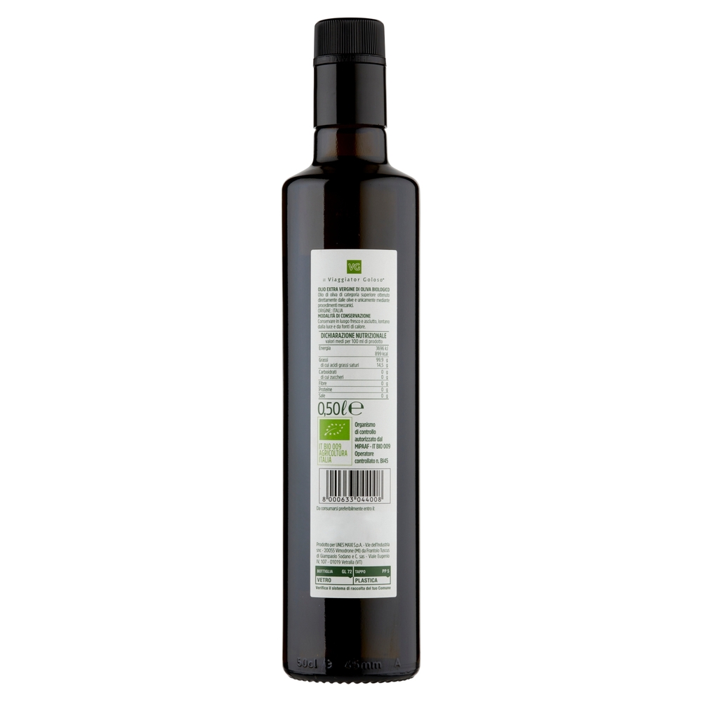 Olio Extra Vergine di Oliva BIO Il Viaggiator Goloso