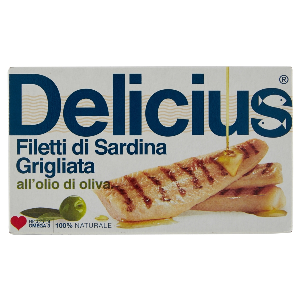 Delicius Filetti di Sardina Grigliata all'olio di oliva 90 g