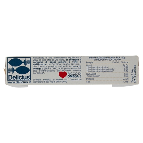 Delicius Filetti di Sardina Grigliata all'olio di oliva 90 g