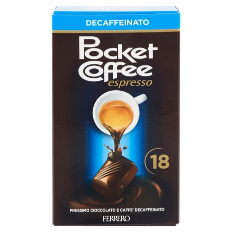 Pocket Coffee espresso Decaffeinato 18 pezzi 225 g