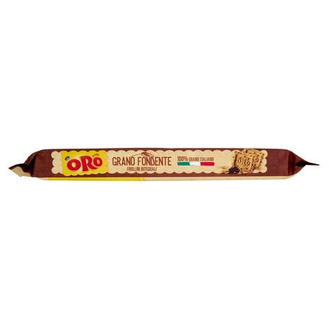 Oro Saiwa Grano Fondente - biscotti integrali con pepite di cioccolato fondente - 300g