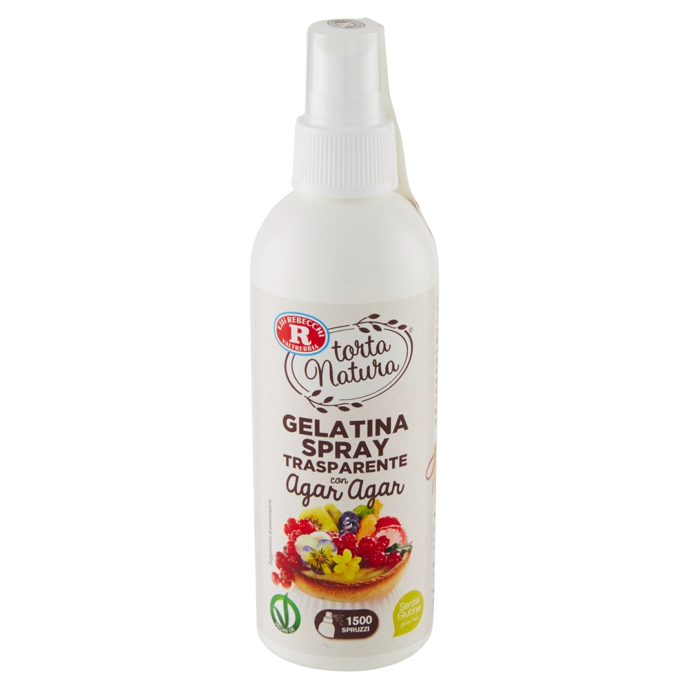 F.lli Rebecchi Valtrebbia torta Natura Gelatina Spray Trasparente con Agar Agar 200 ml
