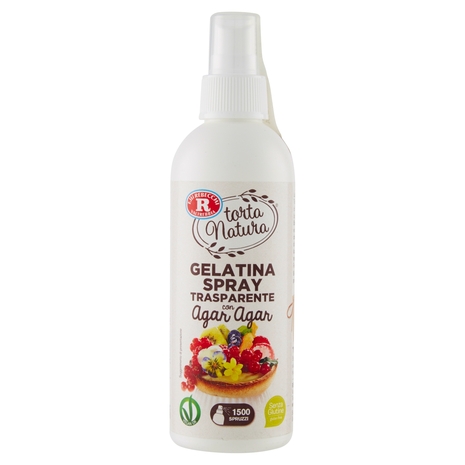 F.lli Rebecchi Valtrebbia torta Natura Gelatina Spray Trasparente con Agar Agar 200 ml