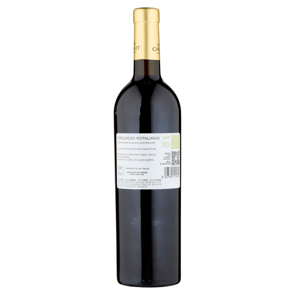 Cavit i Mastri Vernacoli Teroldego Rotaliano DOC 75 cl