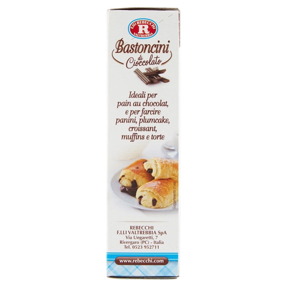 F.lli Rebecchi Valtrebbia dolci decori Bastoncini di Cioccolato 24 Bastoncini 75 g