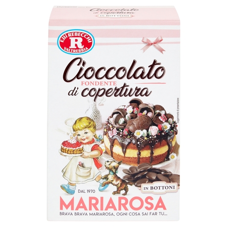 Mariarosa Cioccolato Fondente di copertura in Bottoni 125 g