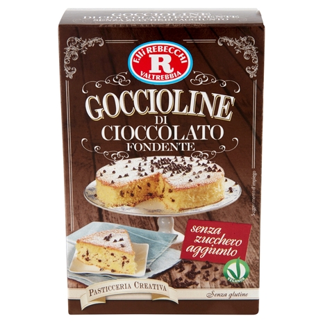 F.lli Rebecchi Valtrebbia Pasticceria Creativa Goccioline di Cioccolato Fondente 125 g