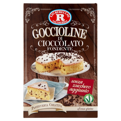 F.lli Rebecchi Valtrebbia Pasticceria Creativa Goccioline di Cioccolato Fondente 125 g