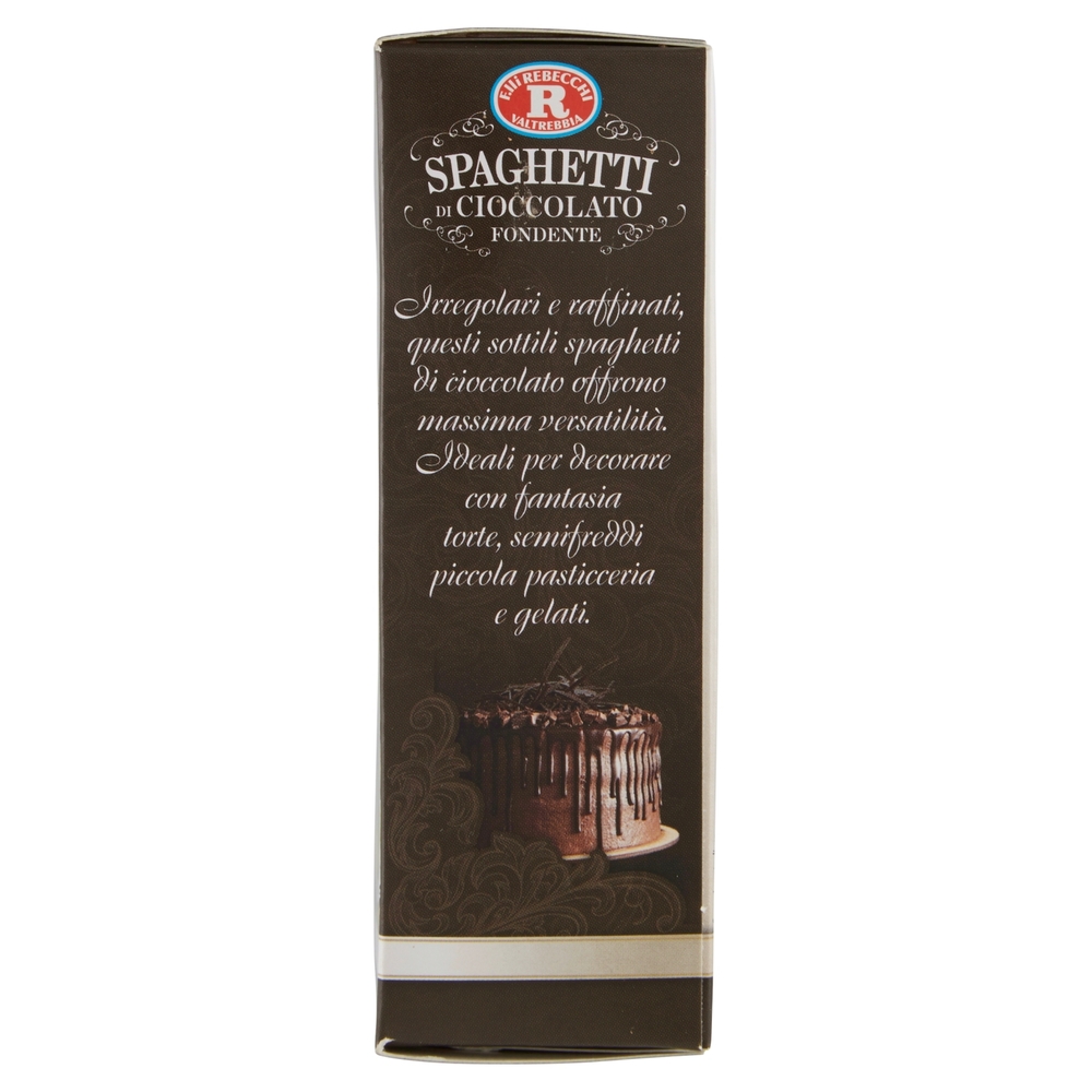 F.lli Rebecchi Valtrebbia Pasticceria Creativa Spaghetti di Cioccolato Fondente 50 g